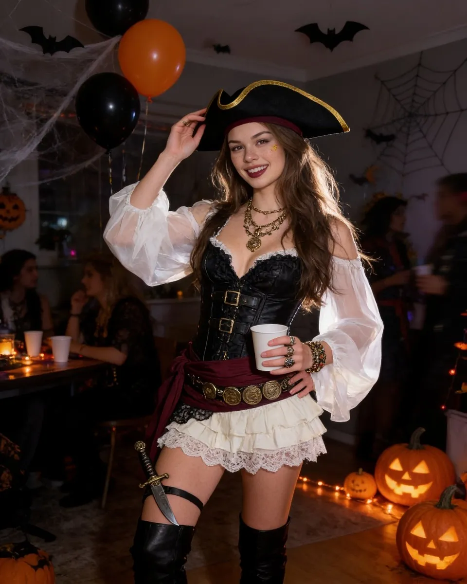 Halloween photo inspiration: Pirate party portrait